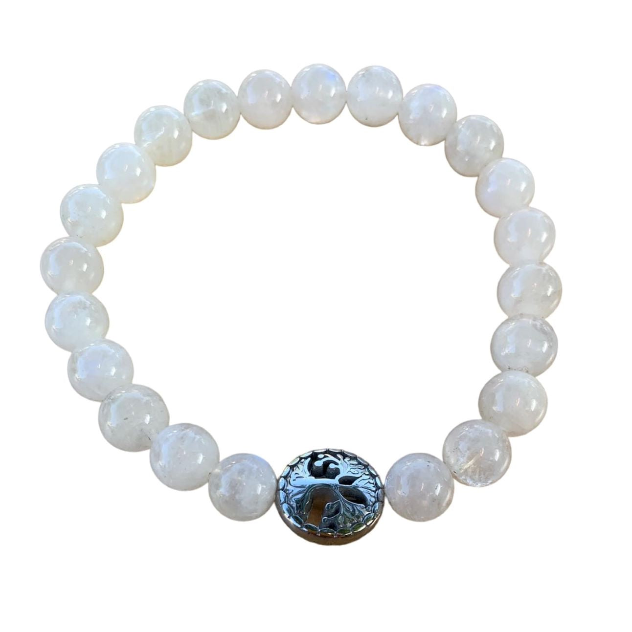 Rainbow Moonstone Bracelet 8 mm Round Beads | | Wiccan Center