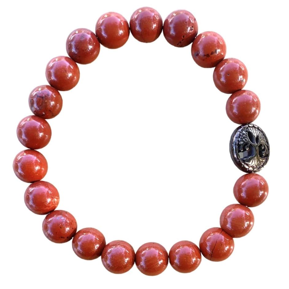 Red Jasper Bracelet 8 mm Round Beads | | Wiccan Center