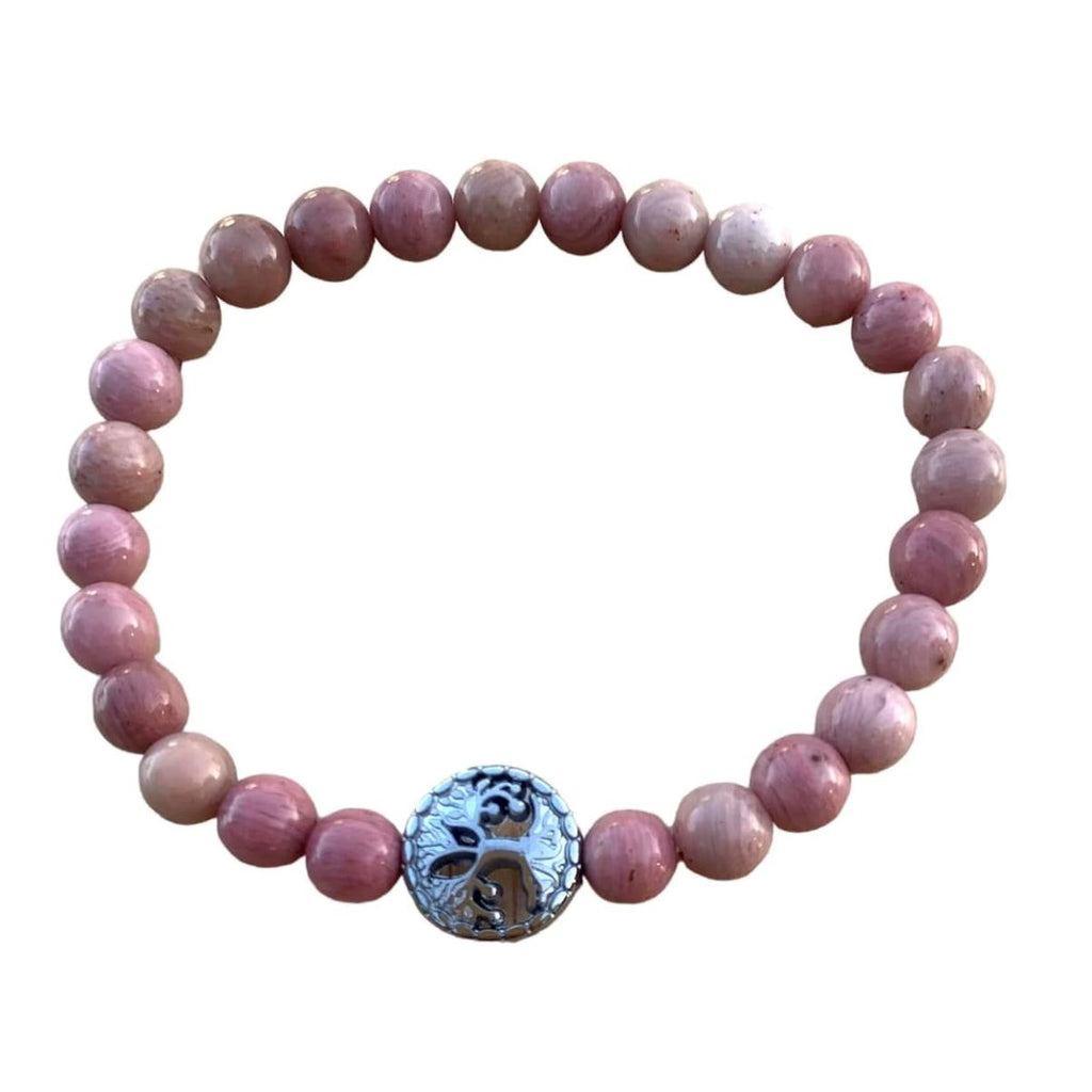 Rhodonite Bracelet 6 mm Round Beads | | Wiccan Center