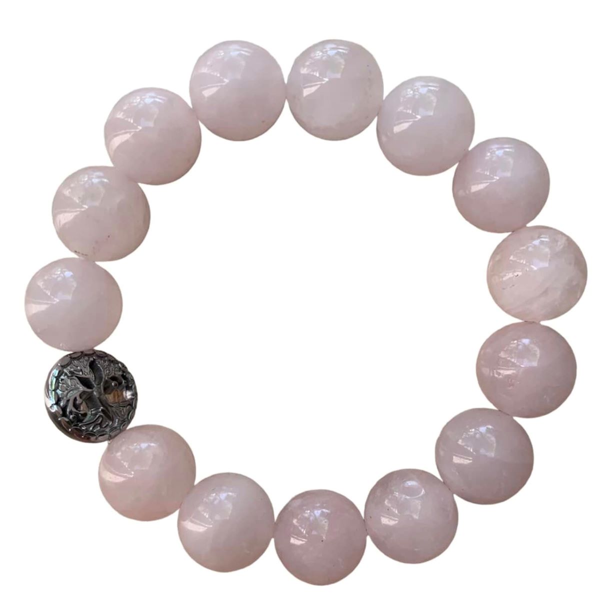 Rose Quartz Bracelet Round Beads 3 Sizes | | Wiccan Center