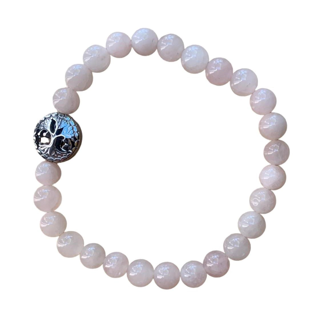 Rose Quartz Bracelet Round Beads 3 Sizes | | Wiccan Center