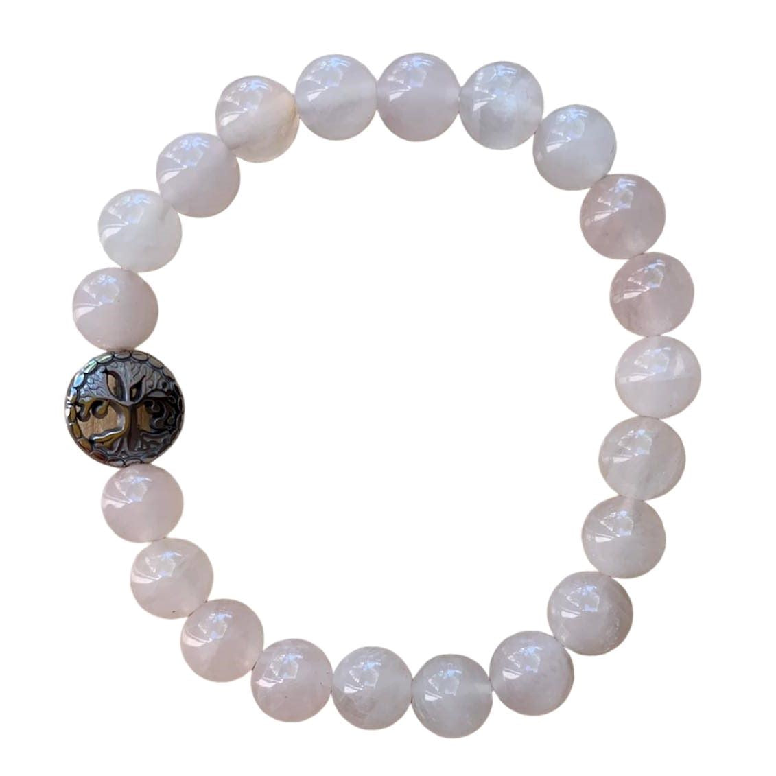 Rose Quartz Bracelet Round Beads 3 Sizes | | Wiccan Center