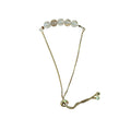 Gold Rutilated Quartz Bracelet 6mm Round Beads with Adjustable Chain | Bracelets | Wiccan Center