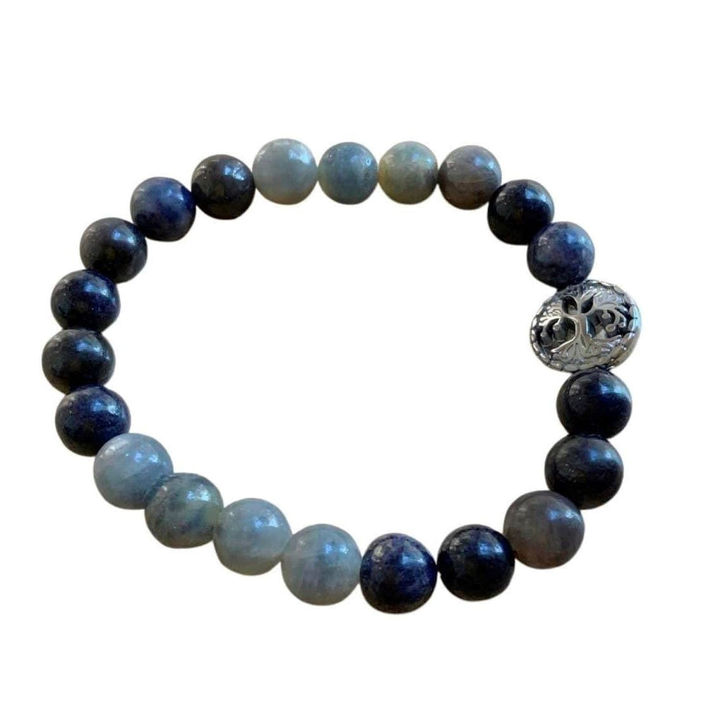 Sapphire Bracelet 8mm Round Beads | Bracelets | Wiccan Center