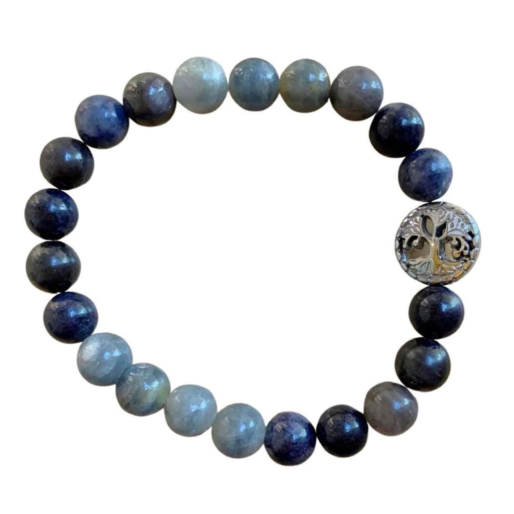 Sapphire Bracelet 8mm Round Beads | Bracelets | Wiccan Center