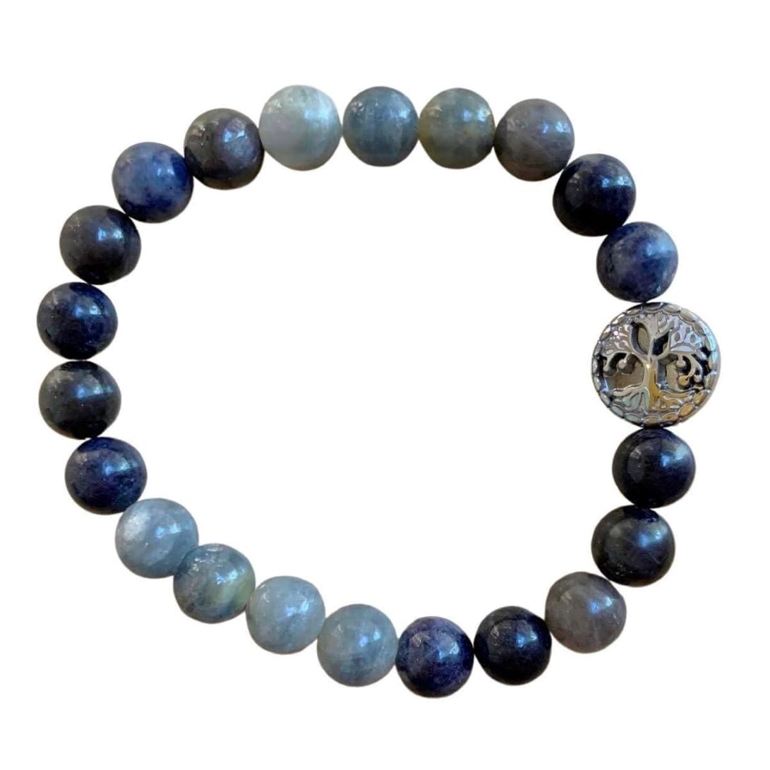 Sapphire Bracelet 8mm Round Beads | Bracelets | Wiccan Center