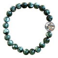 Seraphinite Bracelet 8mm Round Beads | Bracelets | Wiccan Center