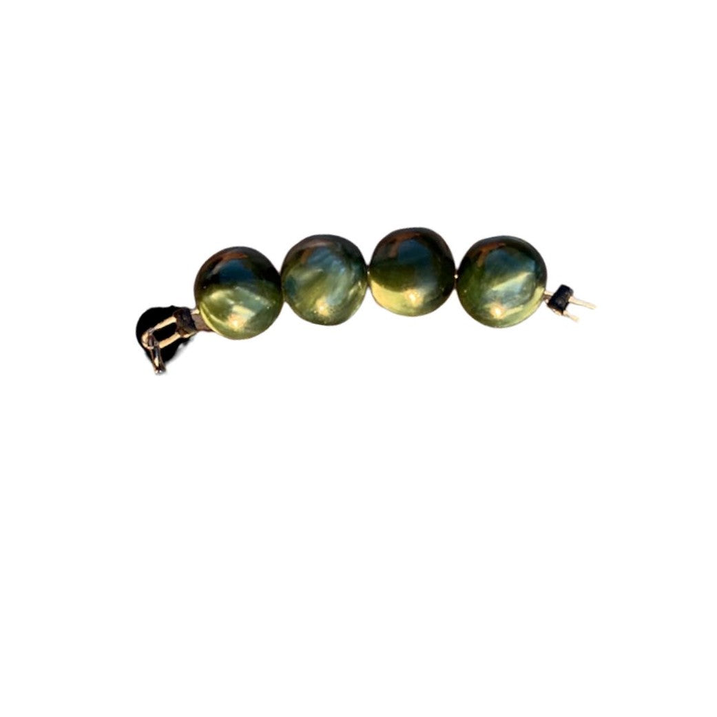 Seraphinite Bracelet Round Beads with Adjustable Chain | Bracelets | Wiccan Center