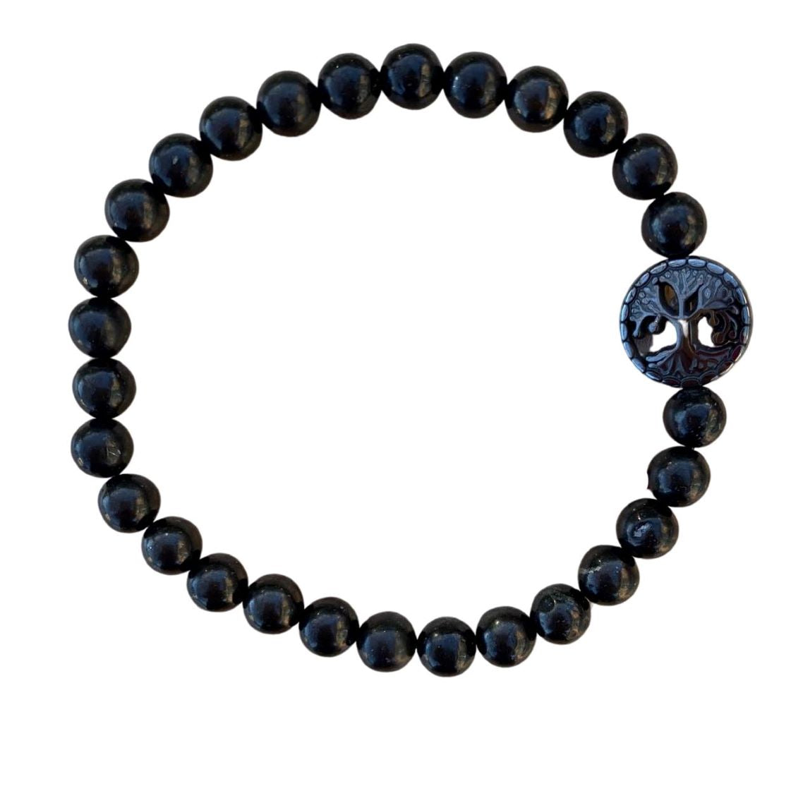 Shungite Bracelet Round Beads 2 Sizes | Bracelets | Wiccan Center