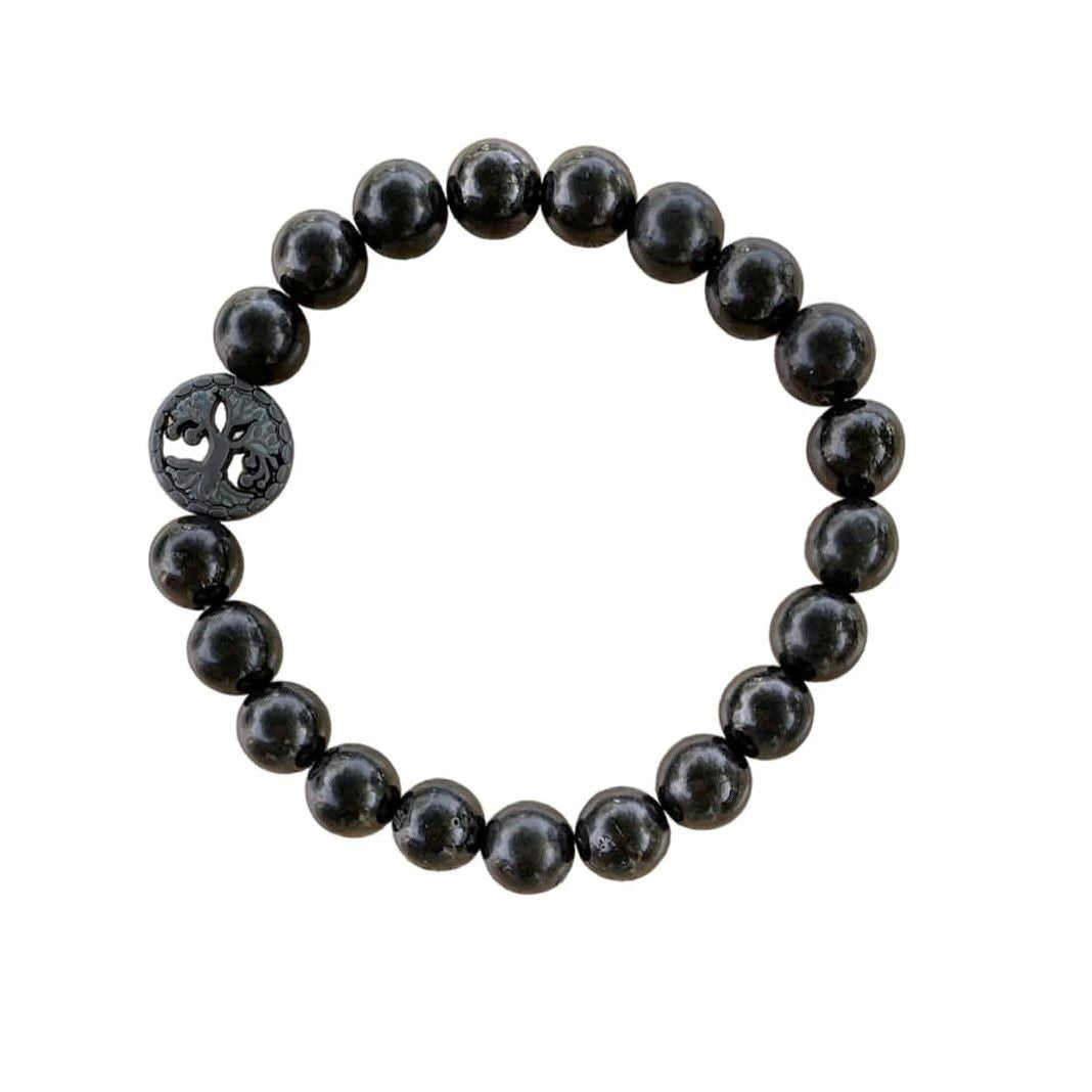 Shungite Bracelet Round Beads 2 Sizes | Bracelets | Wiccan Center
