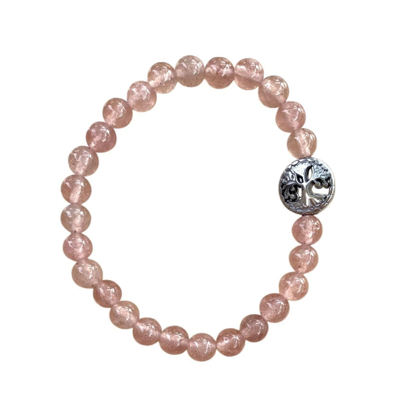 Strawberry Quartz Bracelet – Uplifting Summer Energy 2 Sizes | Bracelets | Wiccan Center