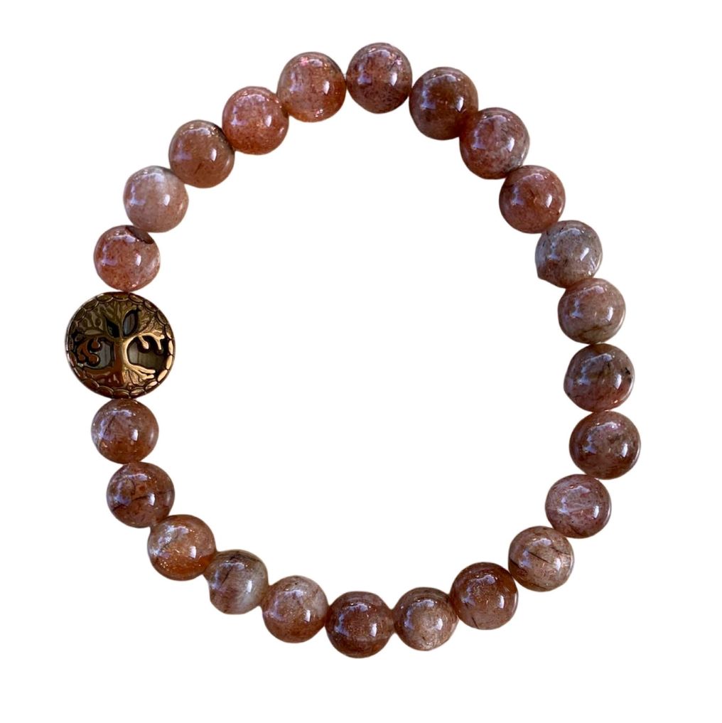 Sunstone Bracelet Round Beads 2 Sizes | | Wiccan Center