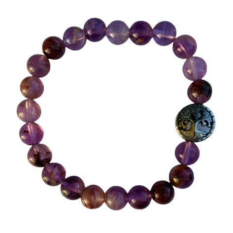 Super Seven Bracelet 8 mm Round Beads | | Wiccan Center