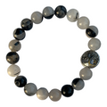 Tourmalated Quartz Bracelet – Healing and Protection in 8mm Beads | | Wiccan Center