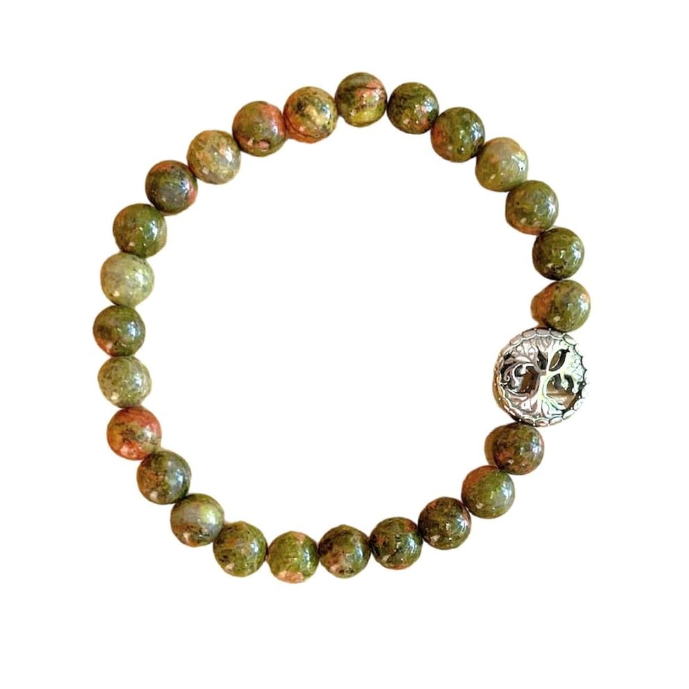 Unakite Bracelet Round Beads 3 Sizes | | Wiccan Center
