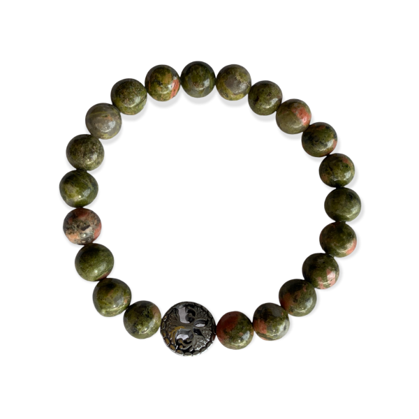 Unakite Bracelet Round Beads 3 Sizes | | Wiccan Center