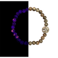 Yooperlite Bracelet 6 mm Round Beads - Naturally Glows in Black Light | Bracelets | Wiccan Center