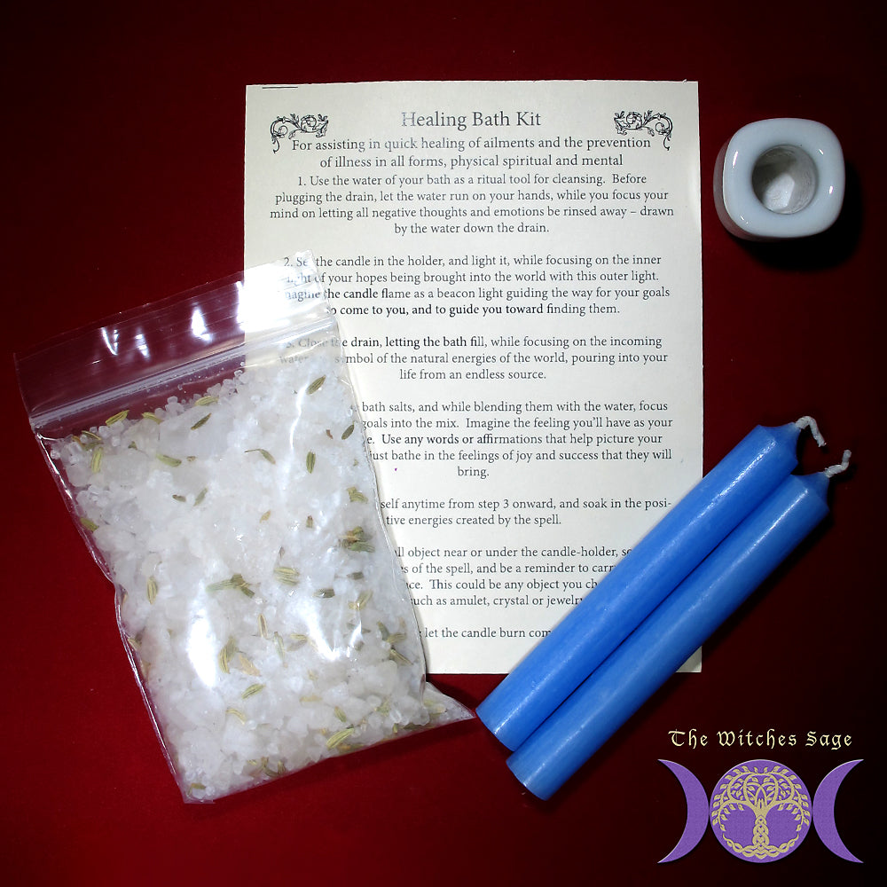 Healing bath kit | Bath Salts | Wiccan Center
