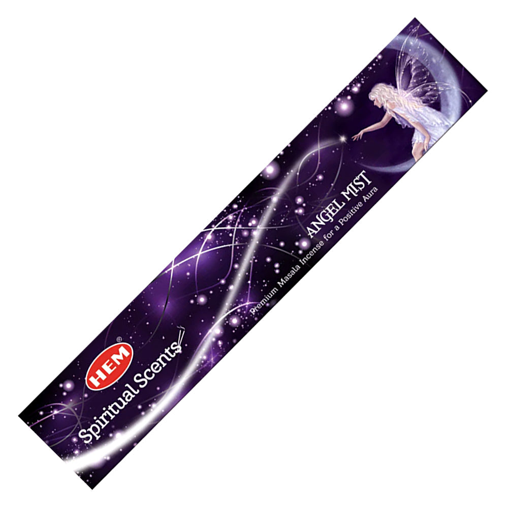 Hem Angel Mist Premium Masala Incense Sticks (Spiritual Scents Series) | Incense | Wiccan Center