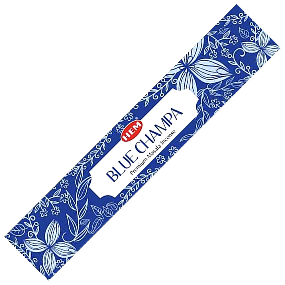 HEM Blue Champa Premium Masala Incense Sticks (Nature Series) | Incense | Wiccan Center