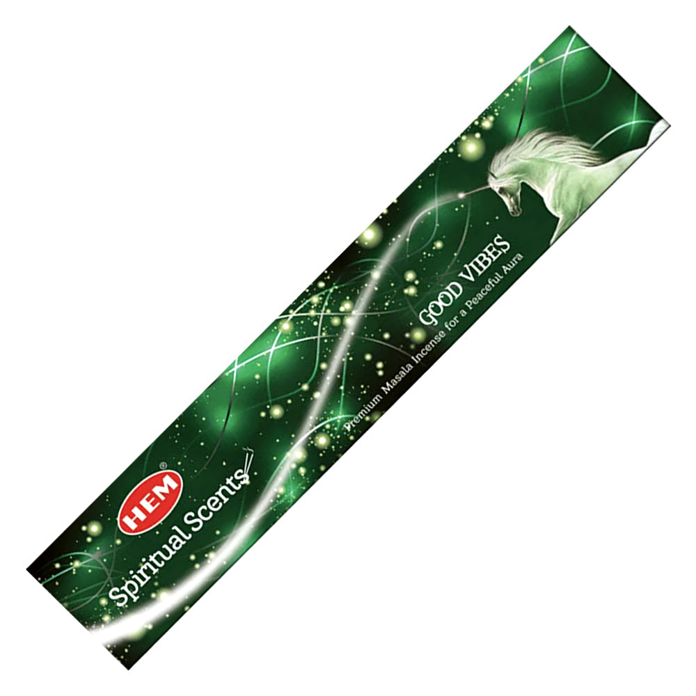 Hem Good Vibes Premium Masala Incense Sticks (Spiritual Scents Series) | Incense | Wiccan Center