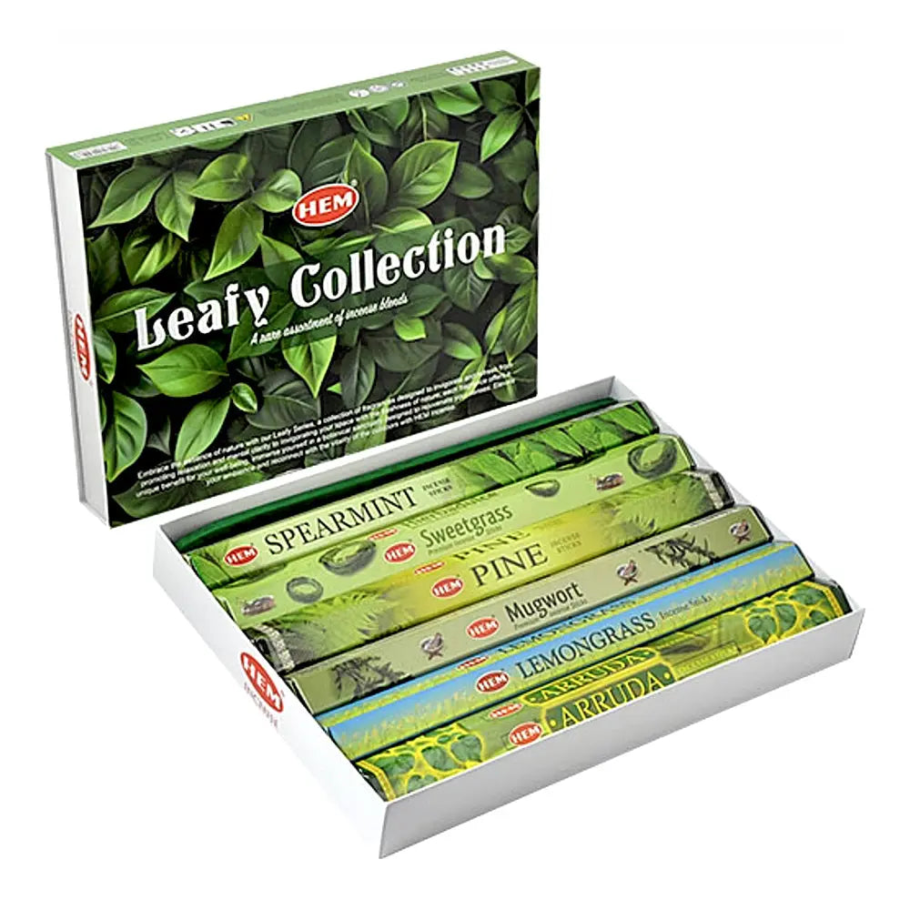 Hem Leafy Collection Gift Pack - 6 Packs | Incense | Wiccan Center
