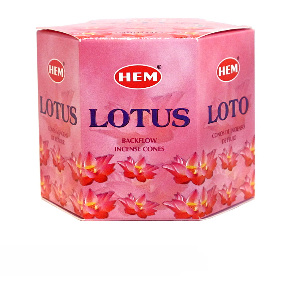 Hem Lotus Backflow Incense Cones | Incense | Wiccan Center