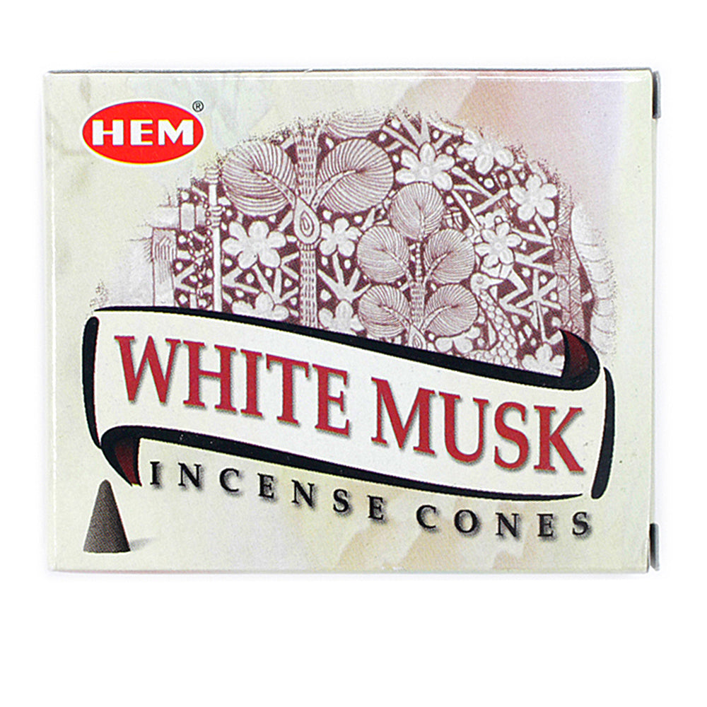 Hem White Musk Incense Cones | Incense | Wiccan Center
