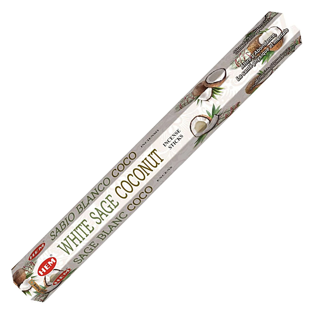 HEM White Sage Coconut Incense Sticks | Incense | Wiccan Center