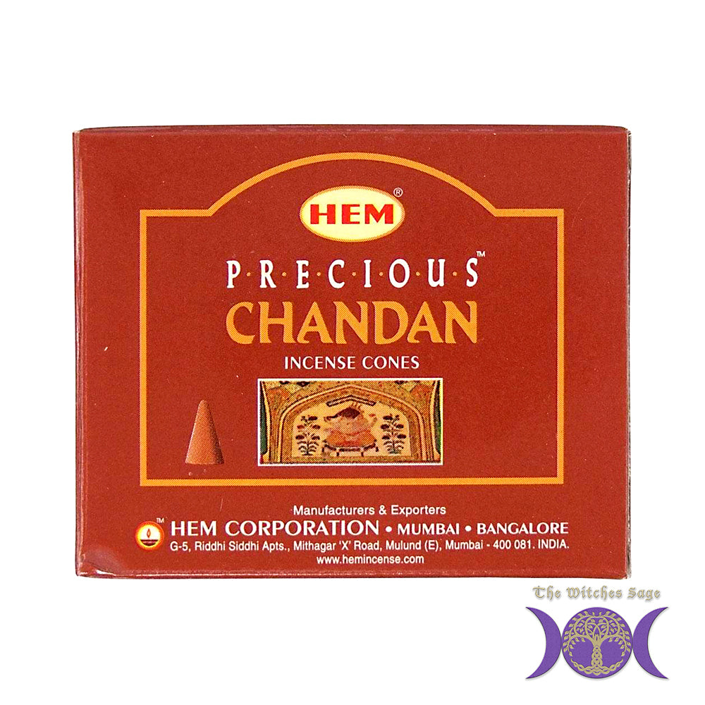 HEM Precious Chandan Incense Cones | Incense | Wiccan Center