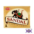 HEM Sandal Incense Cones | Incense | Wiccan Center