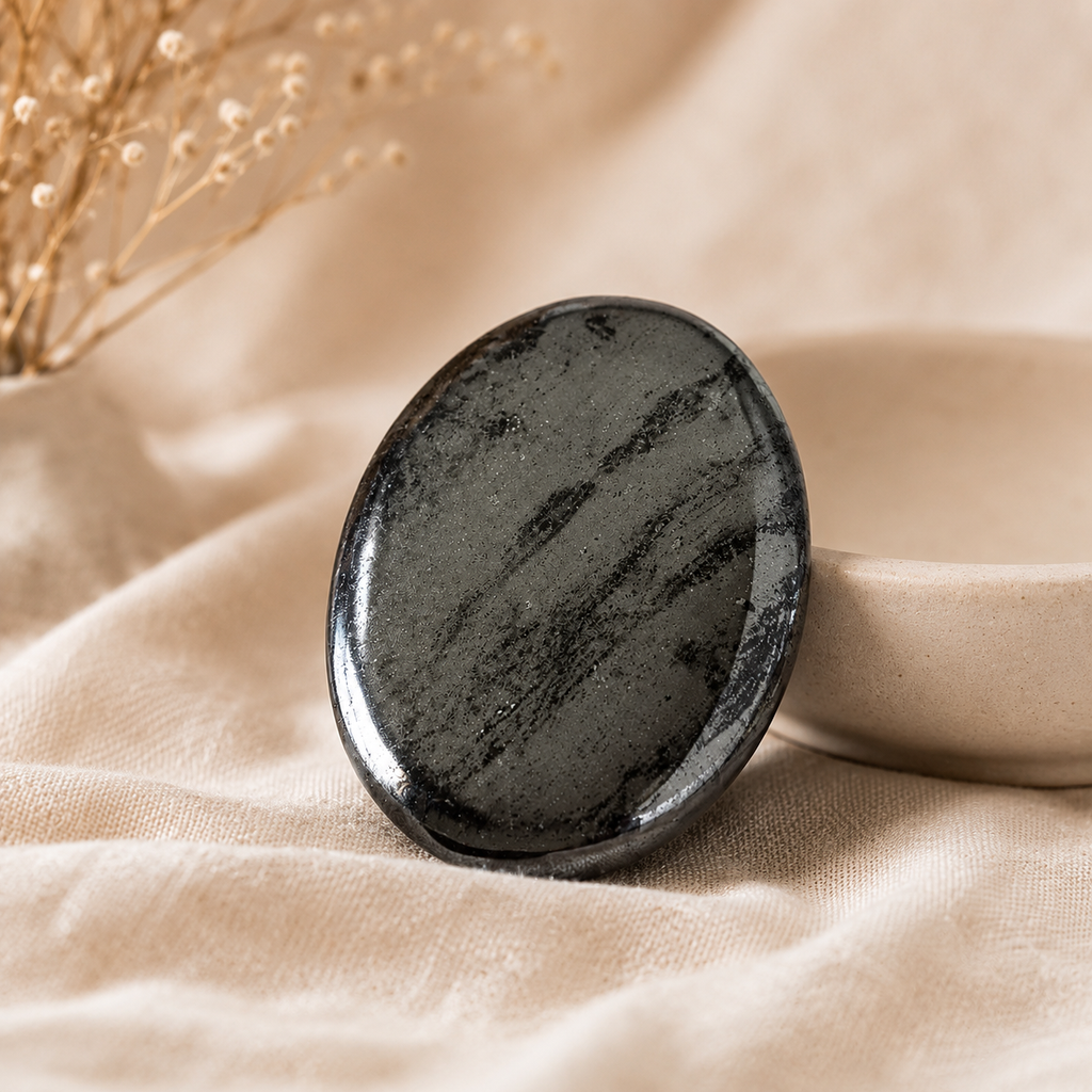 Hematite Pocket Stones (Focus and Strength) | Worry & Palm Stones | Wiccan Center