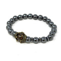 Hematite Crown Stretchable Bracelet | Bracelet | Wiccan Center