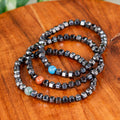 Hematite with Crystal Bead Stretch Bracelet | | Wiccan Center
