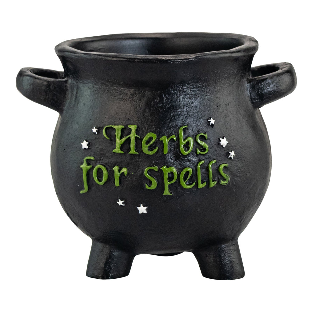 Herbs for Spells Cauldron Planter | | Wiccan Center