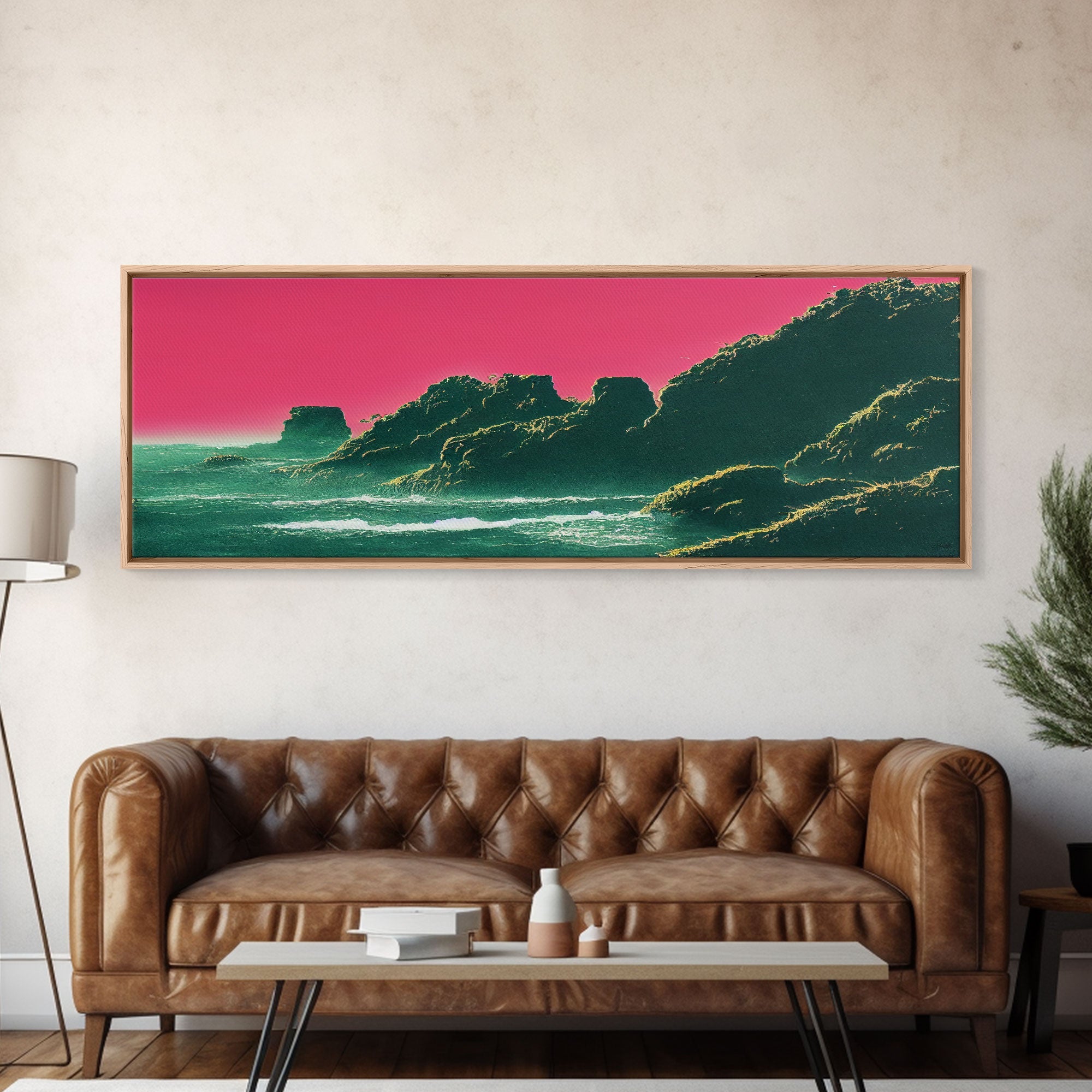 large ocean sunset painting on canvas big ocean canvas print large wall art colorful cloud painting abstract sea beach painting | | Wiccan Center