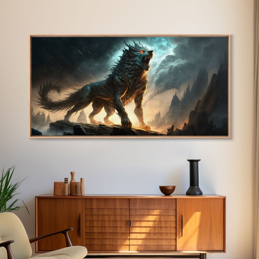 Fenrir, Fenrisúlfr, Norse Mythology, Hróðvitnir, Vánagandr, Vanargand, Fantasy Wolf Art, Nordic Fantasy Art | | Wiccan Center