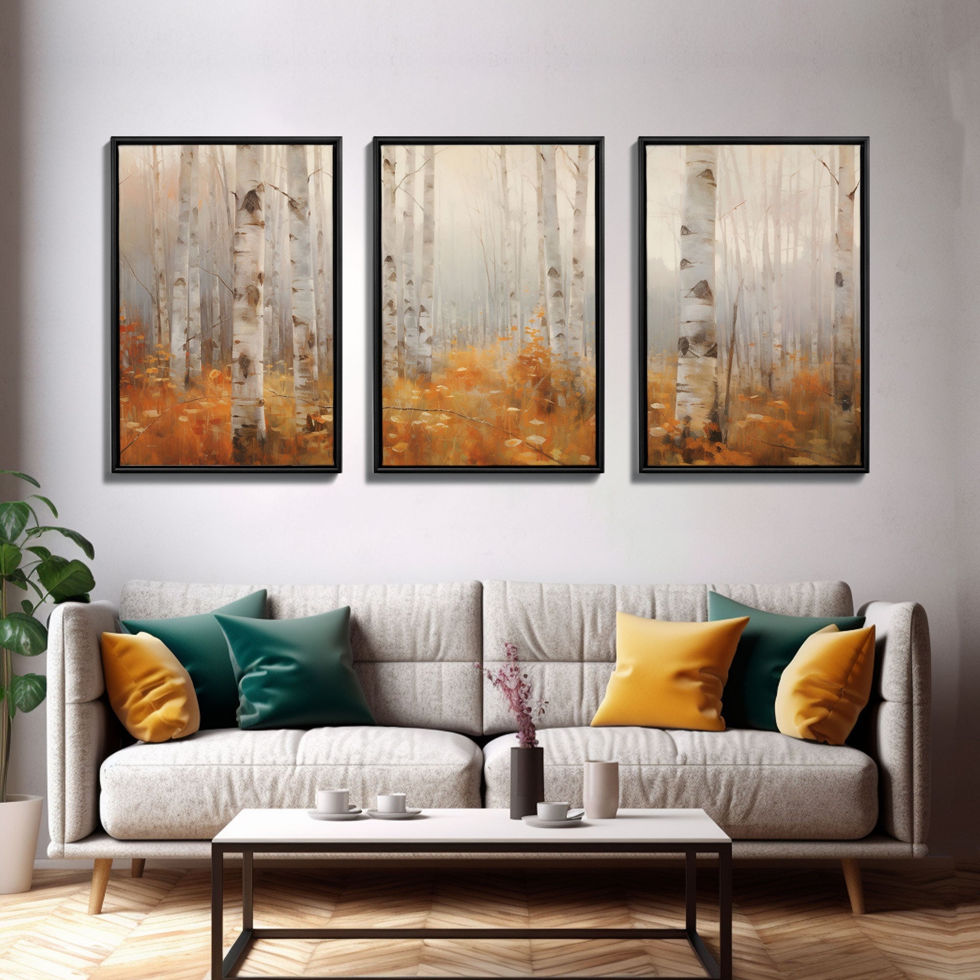 Forest Wall Art, Trees Art Print, Nature Art, Canvas Print, Wall Art, 3 Piece Wall Art, Country Wall Art, Office Decor, Above Bed Art | | Wiccan Center