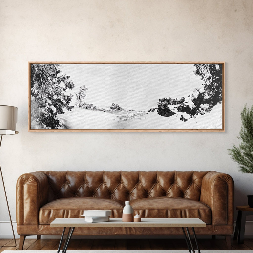 Snow Trees, Dreamy White, Winter Fantasy, Canvas Print, surreal landscape art, fantasy winter decor, magical room aesthetic, Christmas wall art | | Wiccan Center