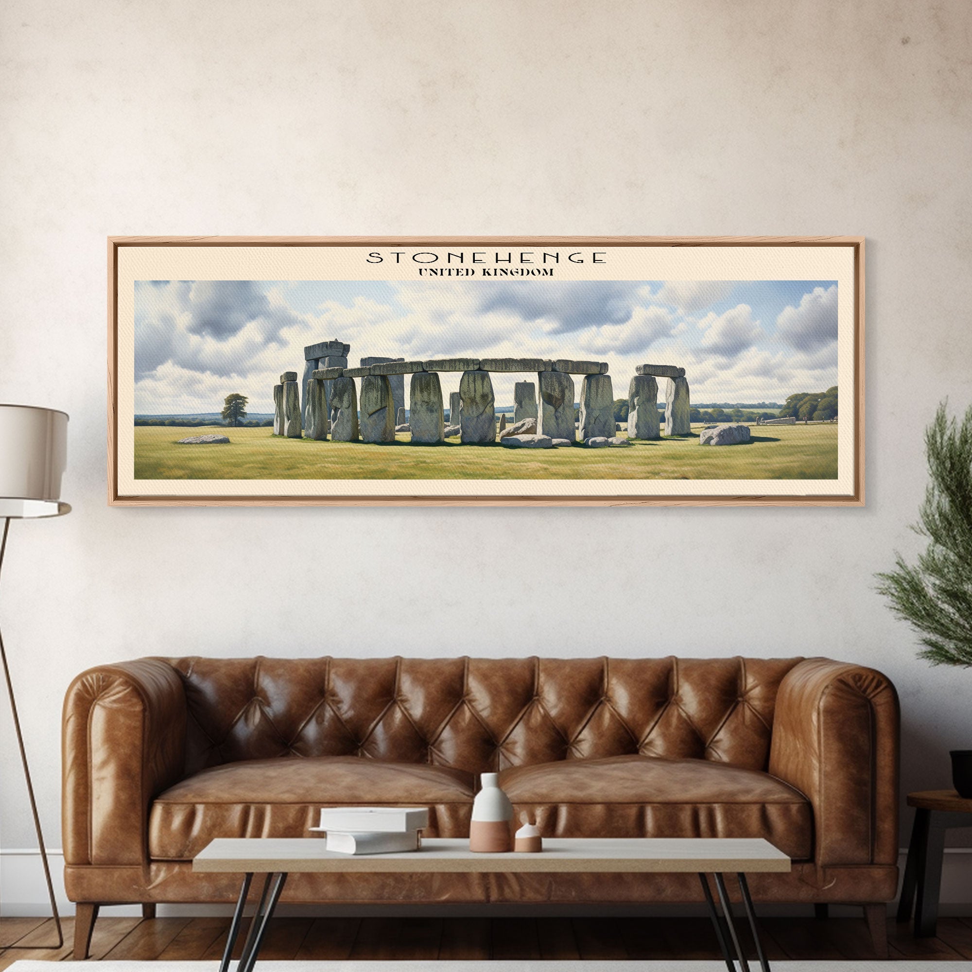Stonehenge COUNTRY Travel Poster Print, Framed Canvas Print, COUNTRY Travel Art, Wood Framed Art, Wall Hanging, Home Decor | | Wiccan Center