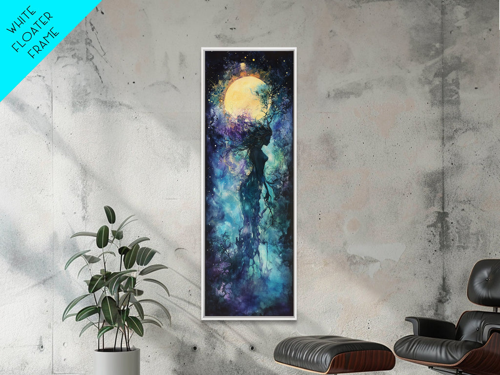 Solar Ritual Canvas Print Featuring Goddess Art Print, Phoenix Metal Inspired Abstract Sacred Geometry Art Perfect Bedroom Decor | | Wiccan Center