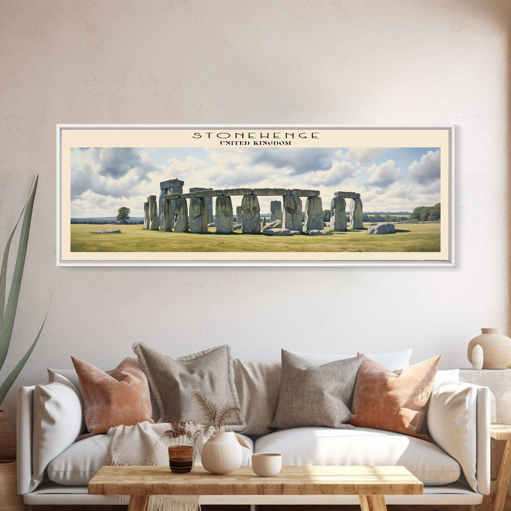 Stonehenge COUNTRY Travel Poster Print, Framed Canvas Print, COUNTRY Travel Art, Wood Framed Art, Wall Hanging, Home Decor | | Wiccan Center