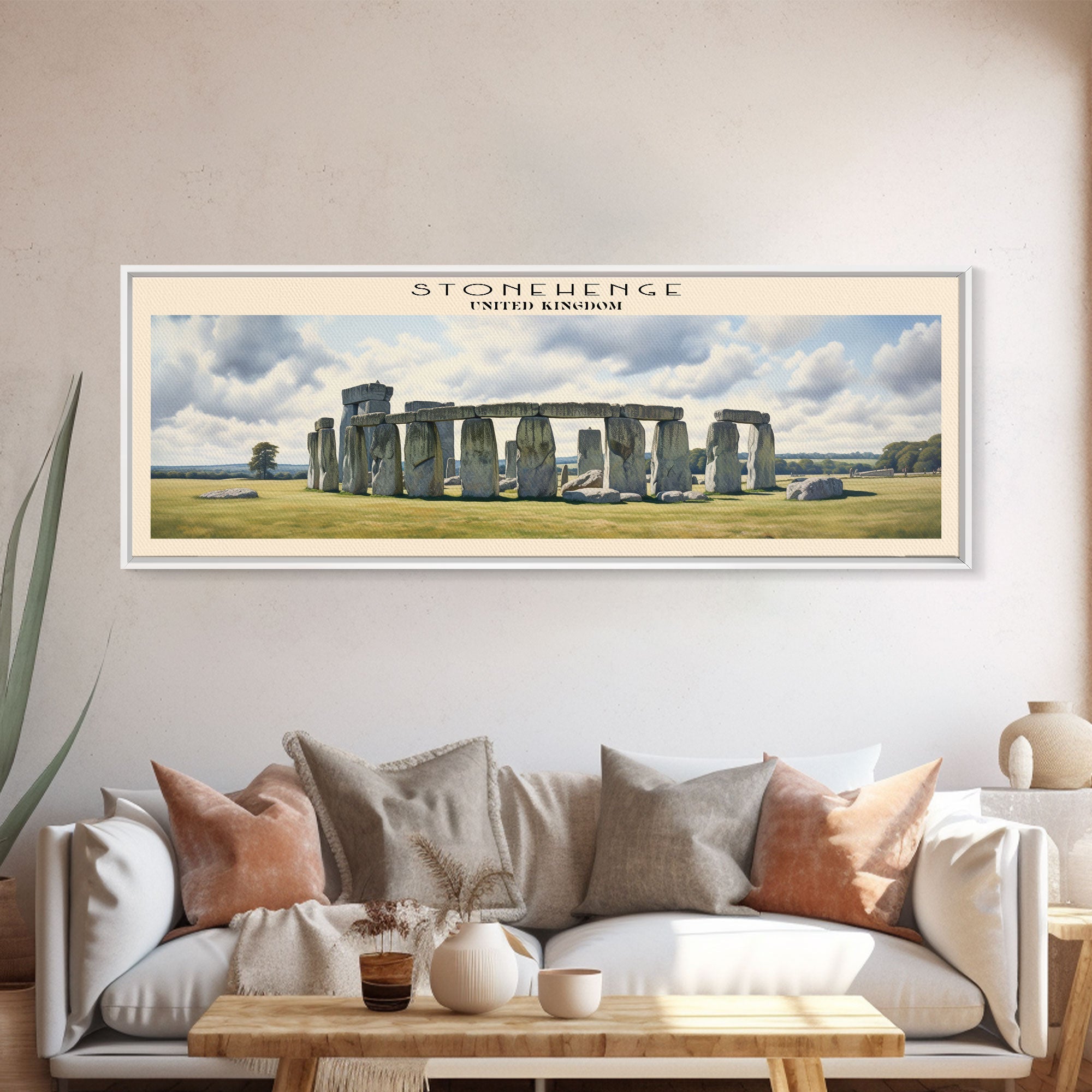 Stonehenge COUNTRY Travel Poster Print, Framed Canvas Print, COUNTRY Travel Art, Wood Framed Art, Wall Hanging, Home Decor | | Wiccan Center