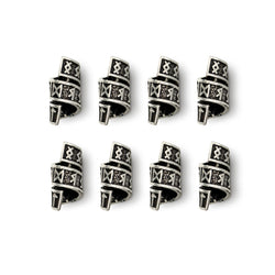 Rune Beard Rings – Elder Futhark Viking Beard Beads (8-Pack) | Home | Wiccan Center