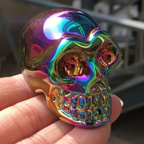 Rainbow Hematite Crystal Skull | Crystals | Wiccan Center