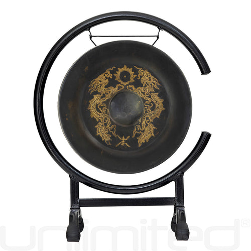 9" to 16" Vietnamese Dragon Gongs on Stands | Gong & Stand Combo | Wiccan Center