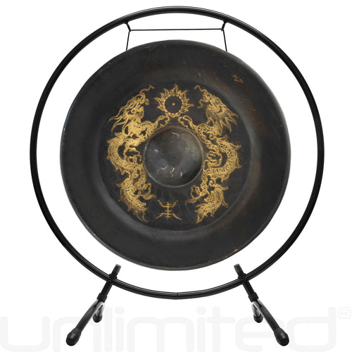 20" to 36" Vietnamese Dragon Gongs on Stands | Gong & Stand Combo | Wiccan Center