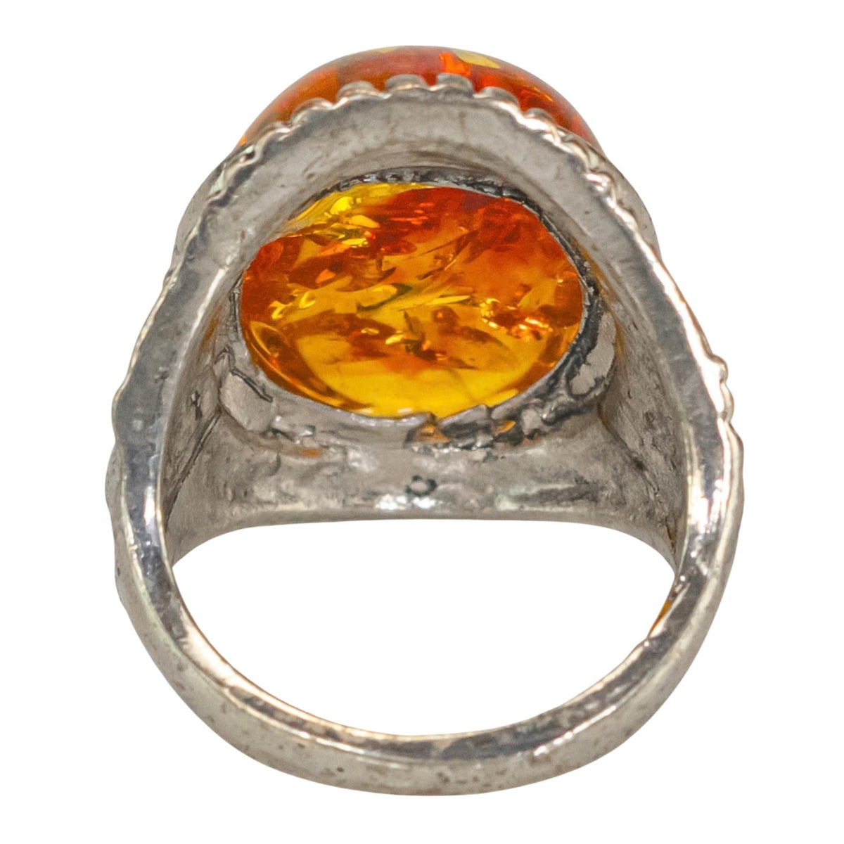 Honey Amber Oval Ring