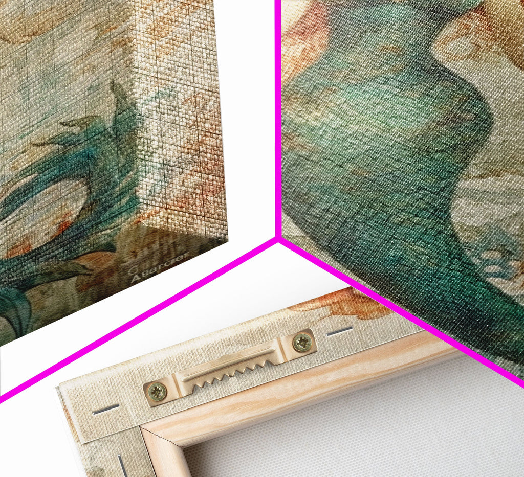 Coastal Mermaid Canvas Print Or Poster, Framed | | Wiccan Center