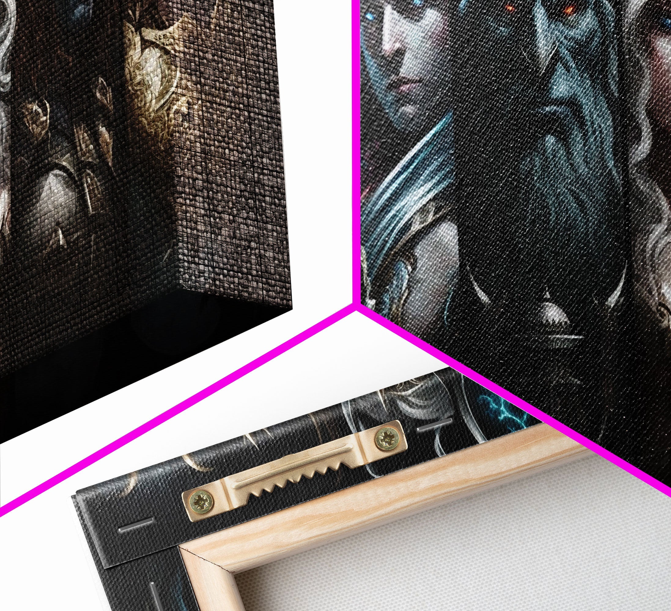 The Æsir, Aesir, Old Norse Gods, Framed Canvas Print, Norse Mythology, Scandinavian Mythology Fantasy Art | | Wiccan Center
